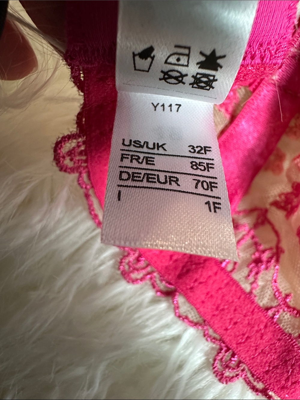 NWT Cosabella Ushuaya Molded Underwire Bra 32F Flori Pink Italian Lace USHAA1121 - Picture 7 of 7